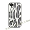 Fashion Leopard Hard Case Cover For iPhone 4S(Grey)