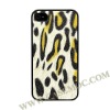 Fashion Leopard Hard Case Cover For iPhone 4S(Yellow)