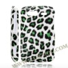 Fashion Leopard Leather Coated Case Cover for HTC Wildfire S G13(Green)