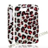 Fashion Leopard Leather Coated Case Cover for HTC Wildfire S G13(Red)