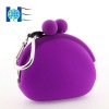 Fashion Mini Silicone Purse with Carabiner and Clip