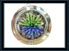 Fashion Murano Glass Two Color Flower Bag Hook .