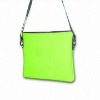 Fashion New Green Notebook Bag with Black Shoulder Strap