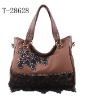 Fashion PU ladies bag with special hardware 2012