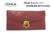 Fashion PU leather hard case wallet