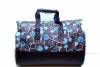 Fashion PU travel rolling luggage bag