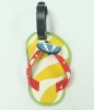 Fashion PVC luggage tag;Slipper shape luggage tag