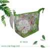 Fashion Polyester Cosmetic Bag with zipper and Handle