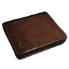Fashion Portable Durable leather laptop notebook bag Easy Zip Around Design