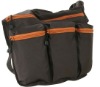 Fashion Portable comfortable Brown Diaper Bag with Orange Zippers
