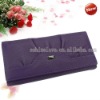 Fashion Purple Lady Women Long Clutch Wallet Purse With Button