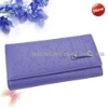 Fashion Purple Lady Women Long Clutch Wallet Purse With Button