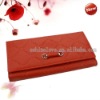 Fashion Red Lady Women Long Clutch Wallet Purse With Button