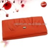 Fashion Red Lady Women Long Clutch Wallet Purse With Button