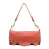 Fashion Rivet Portable Leather Handbag