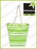 Fashion Striped canvas 600D shopping bag