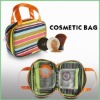 Fashion Strips Canvas Cosmetic Bag (ISO9001)