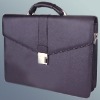 Fashion Top Genuine Leather Briefcase in black color