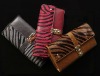 Fashion Zebra Pattern Fur Wallet with Buckle