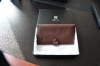 Fashion antibacterial high-quality  genuine leather gift box with travel men wallet
