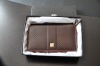 Fashion antibacterial high-quality top grade genuine leather gift box with successful men purse