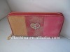 Fashion beautiful color zip wallet lady