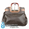 Fashion beautiful high-grade leounise new Lady bag  hand bag leather bag with metal handle