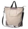 Fashion beige canvas bag