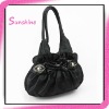 Fashion black PU ladies evening handbags