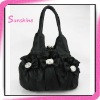 Fashion black PU ladies evening handbags