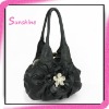 Fashion black PU ladies evening handbags