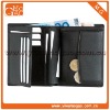 Fashion black card holder mens leather coin wallet