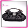 Fashion black pu ladies evening clutch bags