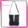 Fashion black pu ladies evening handbags