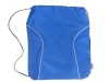 Fashion blue drawstring backpack with shoulder straps