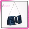 Fashion blue ladies evening clutch handbags