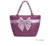 Fashion bowknot pink shouder bag