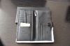 Fashion  brand antibacterial high-quality  genuine leather gift box with travel men wallet