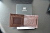 Fashion  brand antibacterial high-quality  genuine leather gift box with wallet