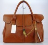 Fashion brown color lady handbag prepare for you