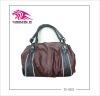 Fashion brown handbag made of PU