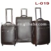 Fashion business PU trolley luggage