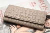 Fashion clutch Ladies leather wallet with inner zipper,DPV1-514