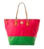 Fashion color stitching PU handbags