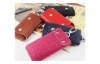 Fashion colorful leather key bag