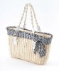 Fashion corn husk straw handbag,handmade,