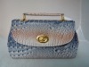 Fashion crocodile leather clutch bag