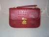 Fashion crocodile leather clutch bag