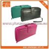 Fashion cute durable zipper around card holder leather coin wallet