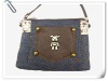 Fashion denim shoulder bag/messenger bag for girls